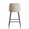 2X Breakfast Bar Stools Thickened Pad Linen Dining Chairs for Counter Kitchen