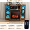 Fireplace TV Stand for TVs up to 50 Inches Electric Fireplace Insert LED Lights