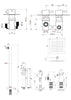 Concealed Thermostatic Shower Mixer Square Chrome Bathroom Twin Head Valve Set