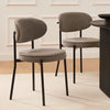 Dusk Mia Taupe Matte Velvet Set of 2 Dining Chairs RRP £143