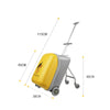 Ride-On Suitcase 20 inch Travel Luggage for Kids with Spinner Wheels