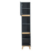 Modern Wooden Bathroom Tall Slim Cabinet Cabinet Storage Shelves Rack Cupboard
