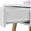 Gift Dressing Table Round LED Mirror Vanity Make up Desk Stool Storage Set
