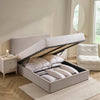 Dusk Ascot Light Grey Chenille King Size Ottoman Storage Bed RRP £699