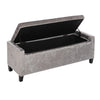 Hinge Lid Ottoman Storage Box Chesterfield Blanket ToyBox Pouffe Bench Footstool