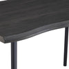 Morden Brown Dining Table Dining Room Kitchen Garden Table Metal Straight Legs