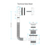 Matt Black Round Thermostatic Shower Kit Basin Tap Waterfall Bath Filler & Waste