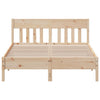 Bed Frame with Headboard 120x190 cm Small Double Solid Wood Pine vidaXL