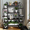 70" Tall Indoor Plant Stand Industrial Bookcase Flower Pots Display Rack