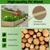 Outdoor Wooden Raised Garden Bed Natural Wood Planter Box for Vegetables