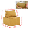 Free Combination Leather Sofa Cube with Detachable Backrest Sectional Floor Sofa