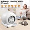 Automatic Cat Litter Box 65L Self Cleaning Litter Tray Smart App Control WIFI