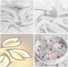 Modern Chandelier LED Lamp White Frame Ceiling Light Living Room Pendant Lights