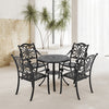 Garden Furniture Set 5 Piece Table Padded Seat Patio Camping Outdoor Balcony Set