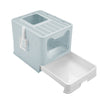 Large Self-Cleaning Hooded Cat Litter Box Enclosed Kitten Toilet Box Potty Tray