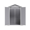 6 X 4.4FT Garden Shed Tools Storage Apex Roof with Air Vent Window Double Doors