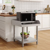 Stainless Steel Food Prep Table Commercial Kitchen Storage Work Top Edges Shelf