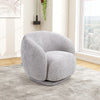 Chenille Fabric 360° Swivel Accent Armchair Barrel Chair For Living Room Bedroom