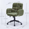 Upholstered Desk Chair 360° Swivel Office Chair, Corduroy Fabric Vanity Chair