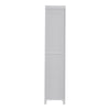Kitchen Cupboard Double Door Glass/Wood Tall Storage Cabinet Display Organizer