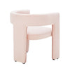 Dusk Quinn Blush Pink Matte Velvet Dining Chair RRP £499