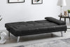 Sofa Bed Faux Leather with Cup Holders 2 Seater Click Clack Living Room Recliner