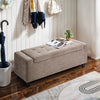 Linen Storage Ottoman Chest Box Pouffe Bench Bedroom Bed End Window Seat Stool