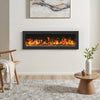 LED Fireplace Media Wall Fire Wall Mounted / Standing Electric Heater 40inch UK