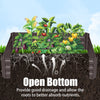 100x100x30cm Vegetables Planter Raised Bed Heavy Duty Metal Garden Deck Reusable
