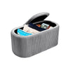 Oval Footstool Pouffe Storage Ottoman Padded Seat Footrest Vanity Stool Chair UK