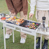 Garden Barbecue Smoker Burner Charcoal Grill Camping Outdoor Cooking Section