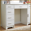 Dressing Table with LED Lights Mirror Glass Cabinet Drawers Vanity Makeup Desk