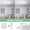 Modern Chandelier LED Lamp White Frame Ceiling Light Living Room Pendant Lights