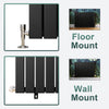 Black Radiator Vertical Double 1800x392 Oval Column Tall Upright Rad With Valves