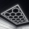 14 Hexagon LED Lighting Detailing Garage Workshop Retail Car Showroom Barber UK