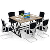 Executive PC Workstation Writing Desk for Working Gaming Study-Maple