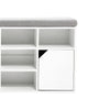 Hallway Shoe Cabinet Bench Storage Shoes Rack Unit Cupboard Cushion Padded Seat