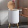 Trash Can Press Lid Nordic Waste Basket Dog Proof Waste Bin Kitchen Bathroom uk