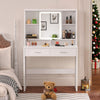White Dressing Table with LED Lights Mirror Drawers Vanity Makeup Desk 135*86cm