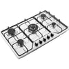 Gas Hob 5 Burners 76cm Stainless Steel Kitchen Built in Gas Cooktop For NG/LPG