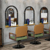 Retro Arched Wall Mirror with Shelf Anti-rust Farmhouse Vanity Mirror Over Sink