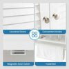 COSTWAY Bathroom Wall Cabinet Hanging Medicine Cabinet w/Towel Bar-White