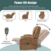 Electric Recliner Chair Cinema Sofa Armchair with Massage & Heat Function Brown