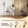 3 Light Modern Floor Lamp Dimmable Standing Light Living Room Bedroom Black