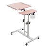 Mobile Over Bed Chair Table Overbed Height Adjustable Laptop Tray Stand PC Desk