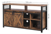 Large TV Stand Industrial Storage Sideboard Vintage Rustic Metal Media Cabinet