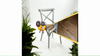 Grey Cross Back Dining Chair Set of 2 Comfortable & Stylish Wooden Home Cafe