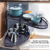 Kitchen Blind Corner Pull out Basket Twin Shelves Holder Rack Soft Close Cabinet