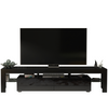 200cm TV Unit I Modern Cabinet TV Stand I Black High Gloss Doors I Free LED