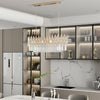 Luxurious Gold Rectangular Crystal Chandelier Dining Room Chandeliers Over Table